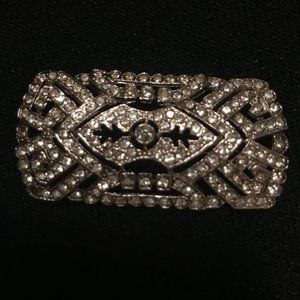 Vintage Silver Art Nouveau Unsigned Brooch Pin